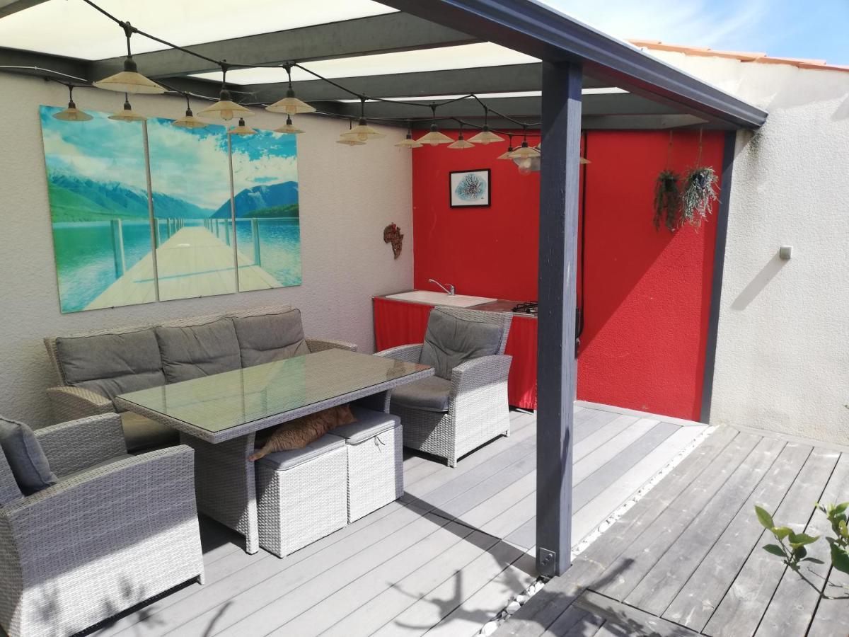 Studio Independant Chez L'Habitant Avec Piscine Et Cuisine Exterieures La Rochelle  Buitenkant foto