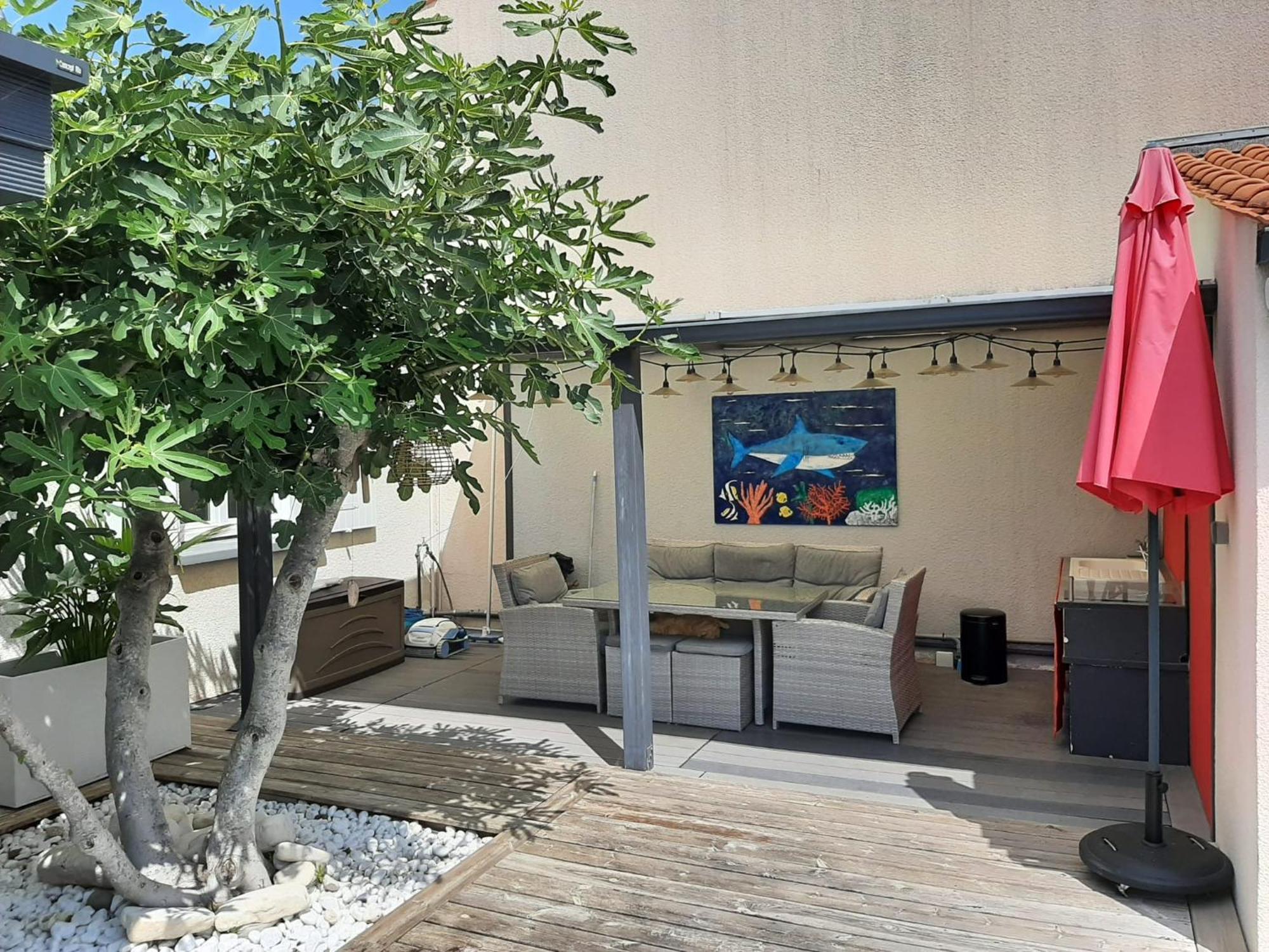 Studio Independant Chez L'Habitant Avec Piscine Et Cuisine Exterieures La Rochelle  Buitenkant foto